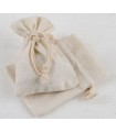 Bolsa algodón marfil 7,5x10 cm