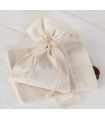 Bolsa algodón marfil 10x14 cm