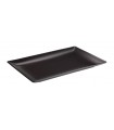 FUENTE RECTANGULAR NEGRA STONEWARE 25X15