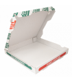 CAJAS DE PIZZA MICROCANAL 348 G/M2 29x29x4 CM BLANCO CARTÓN (100 UNID.)