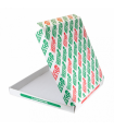 CAJAS DE PIZZA MICROCANAL 348 G/M2 40x40x3,5 CM BLANCO CARTÓN (100 UNID.)
