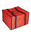 MALETA TRANSPORTE 6 CAJAS PIZZA 52x48x33,5 CM ROJO VINILO (1 UNID.)