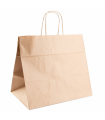 BOLSAS SOS CATERING CON ASAS 32+21x28,5 CM NATURAL KRAFT