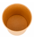 TARRINAS + TAPA 360 ML - Ø 9/7,3x8,6 CM NATURAL KRAFT