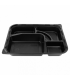 COFRES 4 COMPARTIMENTOS 27x20,6x5 CM NEGRO PP (300 ud)