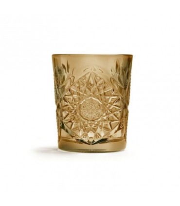 Vaso tallado Hobstar Ocre 35cl