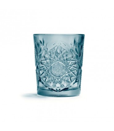 Vaso tallado Hobstar Azul 35cl