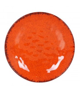 PLATO POSTRE NARANJA GUAYABA 21.5x3cm