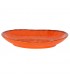 BANDEJA OVAL NARANJA GUAYABA 28x21x4cm