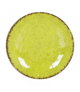 PLATO POSTRE PISTACHO GUAYABA 21.5x3cm