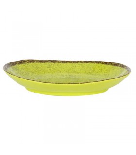 BANDEJA OVAL PISTACHO GUAYABA 28x21x4cm
