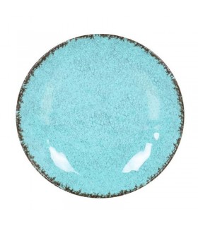 PLATO POSTRE AZUL GUAYABA 21.5x3cm