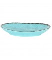 BANDEJA OVAL AZUL GUAYABA 28x21x4cm