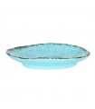 BANDEJA OVAL AZUL GUAYABA 20x14x3cm