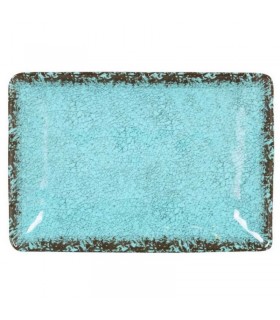 BANDEJA RECT. AZUL GUAYABA 30x21x3.5cm