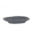 BANDEJA OVAL GRIS GUAYABA 20x14x3cm