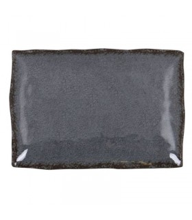 BANDEJA RECT. GRIS GUAYABA 25x17x3.5cm