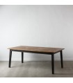 Mesa rectangular madera-hierro 200x100x76 cm