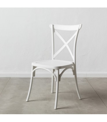 IX- Silla polipropileno blanca 48,50x43x91 cm