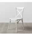 IX- Silla polipropileno blanca 48,50x43x91 cm