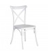 IX- Silla polipropileno blanca 48,50x43x91 cm