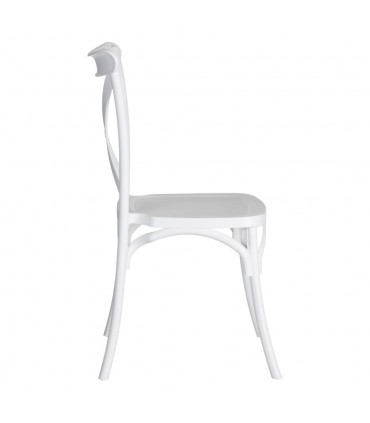 IX- Silla polipropileno blanca 48,50x43x91 cm