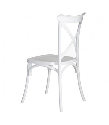 IX- Silla polipropileno blanca 48,50x43x91 cm