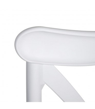 IX- Silla polipropileno blanca 48,50x43x91 cm