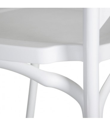 IX- Silla polipropileno blanca 48,50x43x91 cm