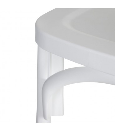 IX- Silla polipropileno blanca 48,50x43x91 cm
