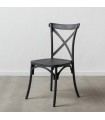 IX- Silla polipropileno gris 48,50x43x91 cm