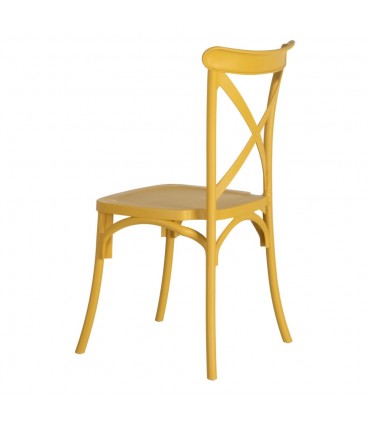 IX- Silla polipropileno amarilla 48,50x43x91 cm