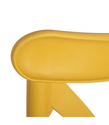 IX- Silla polipropileno amarilla 48,50x43x91 cm