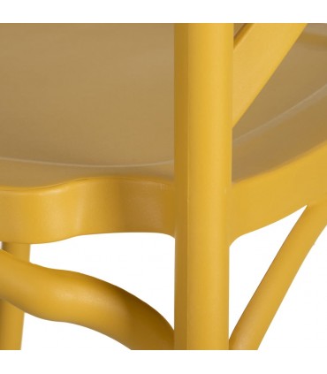 IX- Silla polipropileno amarilla 48,50x43x91 cm