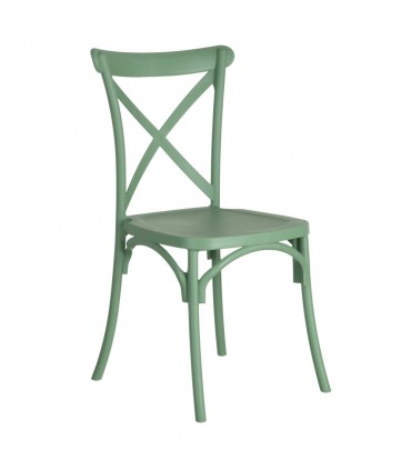 IX- Silla polipropileno verde 48,50x43x91 cm