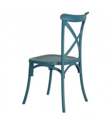 IX- Silla polipropileno azul 48,50x43x91 cm