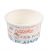 TARRINAS HELADOS 'PAROLE' 300 ML 250 + 18 PE G/M2 Ø10x5,5 CM BLANCO CARTONCILLO (2000 ud)