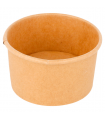 TARRINAS HELADOS 240 ML 250 + 18 PE G/M2 Ø9,4x5,5 CM MARRÓN CARTONCILLO (2000 ud)