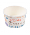 TARRINAS HELADOS 'PAROLE' 150 ML 250 + 18 PE G/M2 Ø8,5x4,5 CM BLANCO CARTONCILLO (2000 ud)