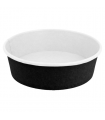 ENSALADERAS 500 ML 18PE + 320 + 18 PE G/M2 Ø15/12,8x4,5 CM NEGRO CARTÓN (300 ud)