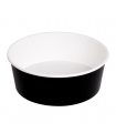 ENSALADERAS 1300 ML 340 + 18 PE G/M2 Ø 18,7/16x7 CM NEGRO CARTÓN (300 ud)