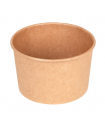 ENSALADERAS 480 ML 300 + 18 PE G/M2 Ø11,1/9,5x7 CM NATURAL KRAFT (500 ud)