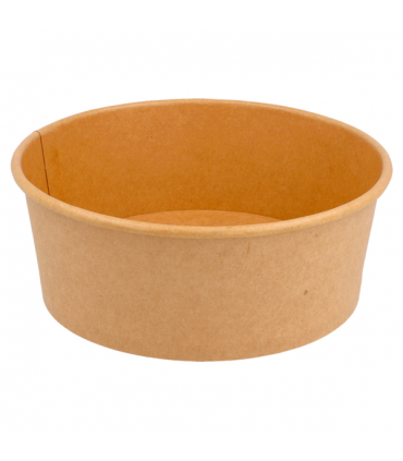 ENSALADERAS 750 ML 320 + 18 PE G/M2 Ø 15/12,8x6 CM NATURAL KRAFT (300 ud)