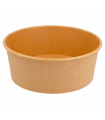 ENSALADERAS 750 ML 320 + 18 PE G/M2 Ø 15/12,8x6 CM NATURAL KRAFT (300 ud)