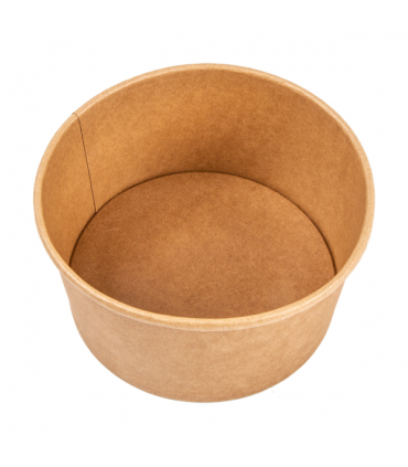 ENSALADERAS 1000 ML 320 + 18 PE G/M2 Ø15/12,9x8 CM NATURAL KRAFT (300 ud)