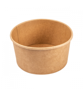 ENSALADERAS 1000 ML 320 + 18 PE G/M2 Ø15/12,9x8 CM NATURAL KRAFT (300 ud)