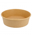 ENSALADERAS 1300 ML 340 + 18 PE G/M2 Ø 18,7/16x7 CM NATURAL KRAFT (300 ud)