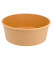 ENSALADERAS 1300 ML 340 + 18 PE G/M2 Ø 18,4/16x6,6 CM NATURAL KRAFT (300 ud)