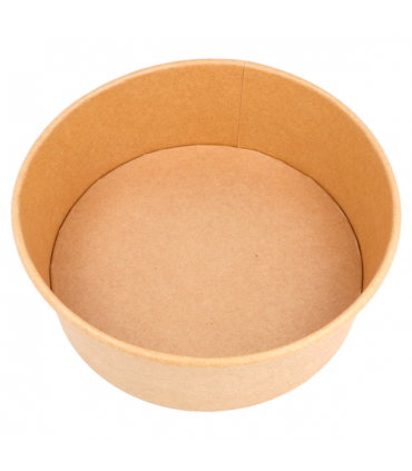 ENSALADERAS 1300 ML 340 + 18 PE G/M2 Ø 18,4/16x6,6 CM NATURAL KRAFT (300 ud)