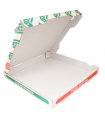 CAJAS DE PIZZA MICROCANAL 348 G/M2 29x29x3,5 CM BLANCO CARTÓN (100 UNID.)